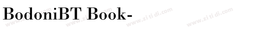 BodoniBT Book字体转换
